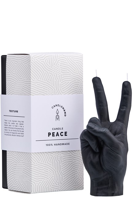 ΚΕΡΙ ΧΕΙΡΟΠΟΙΗΤΟ ΧΕΙΡΟΝΟΜΙΑΣ CANDLEHAND PEACE BLACK