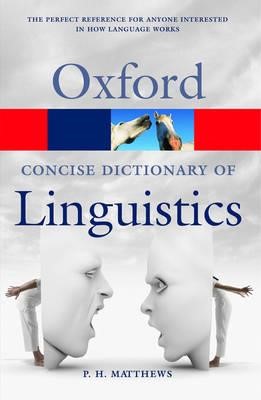 OXFORD CONCISE DICTIONARY OF LINGUISTICS ΡΒ