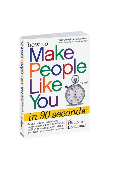 HOW TO MAKE PEOPLE LIKE YOU IN 90 SECONDS PB