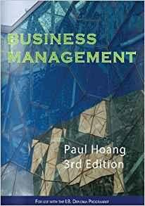 BUSINESS AND MANAGEMENT-3ED PB