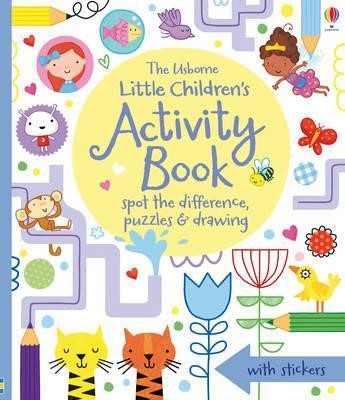 THE USBORNE LITTLE CHILDREN'S ACTIVITY BOOK SPOT THE DIFFERENCE, PUZZLES AND DRAWING