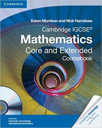 CAMBRIDGE IGCSE MATHEMATICS CORE AND EXTENDED COURSEBOOK WITH CD-ROM