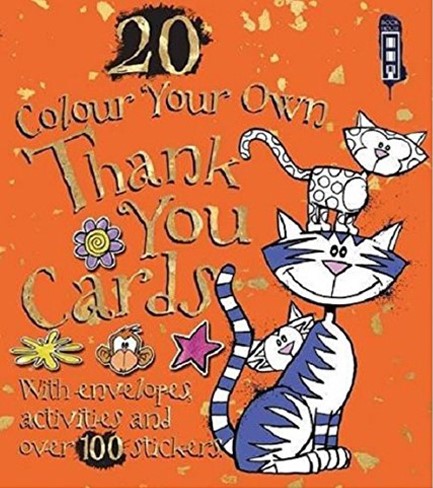 COLOUR YOUR OWN THANK YOU CARDS