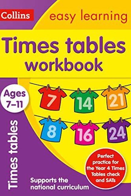 COLLINS EASY LEARNING TIMES TABLES WORKBOOK AGE 7-11