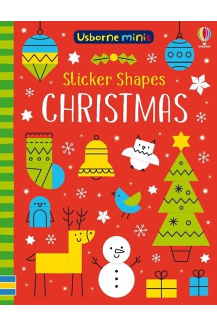 USBORNE MINIS-STICKER SHAPES CHRISTMAS