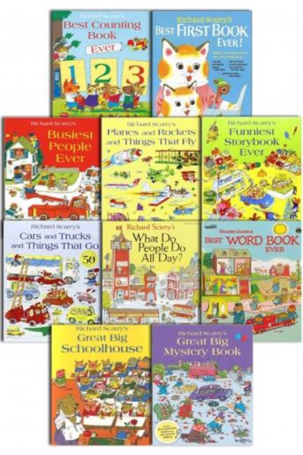 RICHARD SCARRY'S BEST COLLECTION 10 BOOKS SET