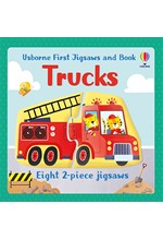 USBORNE FIRST JIGSAWS AND BOOK: TRUCKS