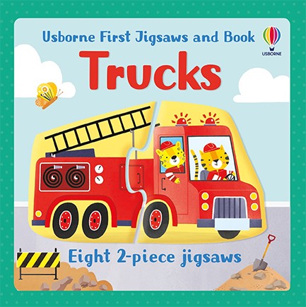 USBORNE FIRST JIGSAWS AND BOOK: TRUCKS