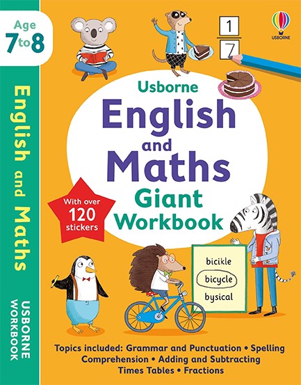 USBORNE ENGLISH AND MATHS GIANT WORKBOOK 7-8