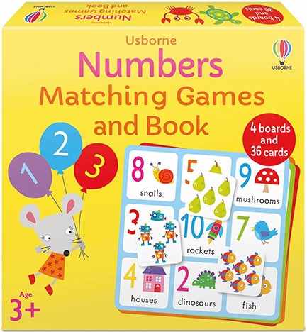 USBORNE NUMBERS MATCHING GAMES AND BOOK