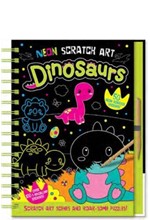 NEON SCRATCH ART DINOSAURS