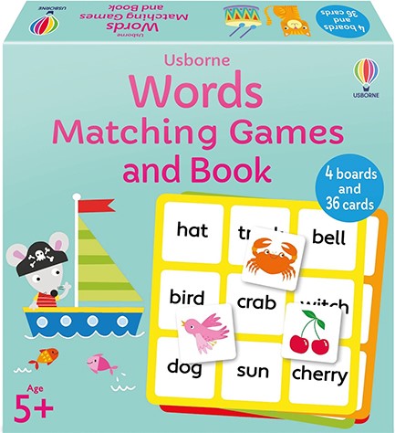 WORDS MATCHING GAMES AND BOOK