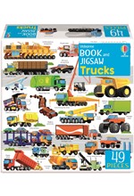 TRUCKS JIGSAW WITH PICTURE BOOK