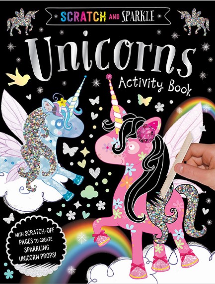 SCRATCH AND SPARKLE UNICORNS ACTIVITY BOOK