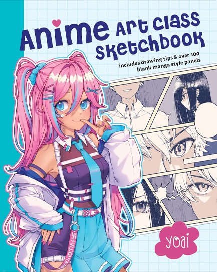 ANIME ART CLASS SKETCHBOOK : INCLUDES DRAWING TIPS AND OVER 100 BLANK MANGA STYLE PANELS