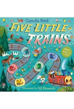 FIVE LITTLE TRAINS : A SLIDE AND COUNT BOOK