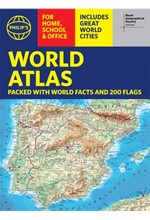 PHILIP'S RGS WORLD ATLAS (A4) : WITH GLOBAL CITIES, FACTS AND FLAGS