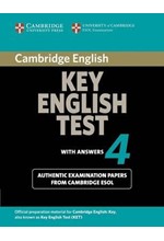 CAMBRIDGE KEY ENGLISH TEST 4 SB W/A 2ND ED