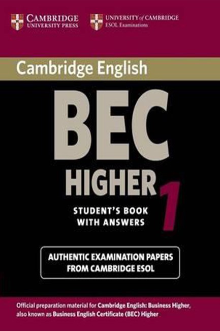 CAMBRIDGE BEC HIGHER 1 SB W/A