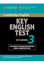 CAMBRIDGE KEY ENGLISH TEST 3 SB W/A 2ND ED