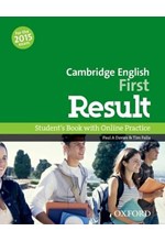 CAMBRIDGE ENGLISH FIRST RESULT SB (+ ONLINE PRACTICE TEST) N/E