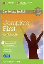 COMPLETE FIRST FOR SCHOOLS SB (+ CD-ROM) W/A