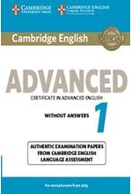 CAMBRIDGE ENGLISH ADVANCED FOR REVISED EXAM FROM 2015 1 SB WO/A