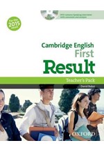 CAMBRIDGE ENGLISH FIRST RESULT TCHR'S (+ DVD) N/E