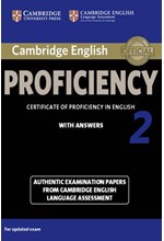 CAMBRIDGE ENGLISH PROFICIENCY FOR UPDATED EXAM 2 SB W/A