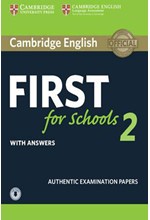 CAMBRIDGE ENGLISH FIRST FOR SCHOOLS 2 SB PACK (+ DOWNLOADABLE AUDIO) W/A N/E