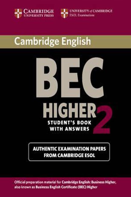 CAMBRIDGE BEC HIGHER 2 SB W/A