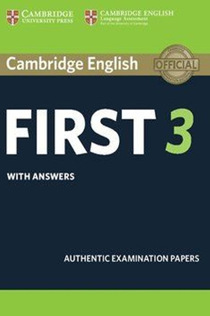 CAMBRIDGE ENGLISH FIRST 3 SB W/A