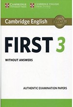 CAMBRIDGE ENGLISH FIRST 3 SB WO/A