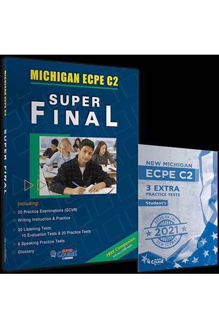 MICHIGAN ECPE C2 SUPER FINAL+COMPANION+100 EXTRA GRAM.+3 EXTRA PR.TESTS