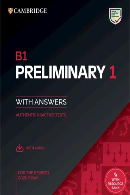 CAMBRIDGE PRELIMINARY ENGLISH TEST 1 SELF STUDY PACK (+ DOWNLOADABLE AUDIO) (FOR REVISED EXAMS FROM