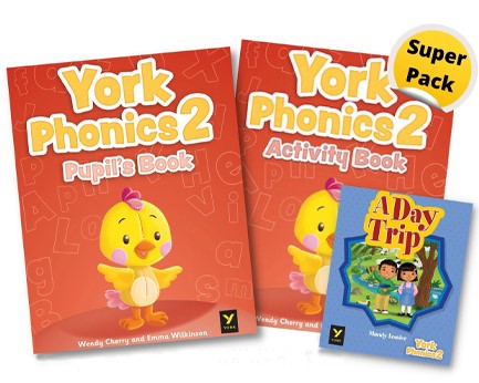 YORK PHONICS LEVEL 2 SUPER PACK (SB + WB + YORK READER)