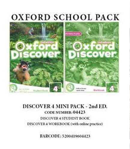 OXFORD DISCOVER 4 PACK MINI (INCL. SB + WBK WITH ONLINE PR.) - 04423 2ND ED