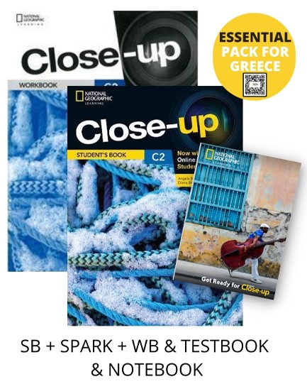 CLOSE-UP C2 ESSENTIAL PACK FOR GREECE (SB + SPARK + WB & TESTBOOK & NOTEBOOK) 2ND ED