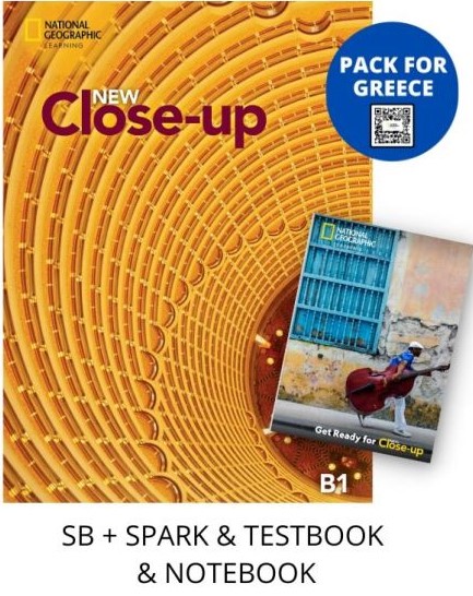 NEW CLOSE-UP B1 PACK FOR GREECE (SB + SPARK & TESTBOOK & NOTEBOOK)