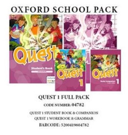 QUEST 1 FULL PACK (SB +WB + GRAMMAR +COMPANION) - 04782