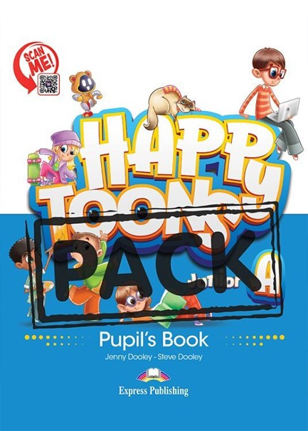 HAPPY TOONS JUNIOR A PACK (SB WITH DIGI APP+ALPHABET BOOK)