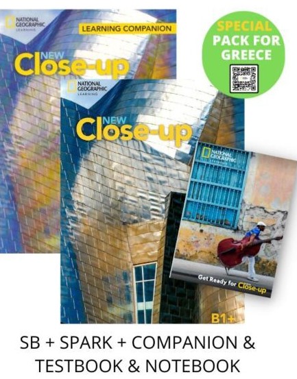 NEW CLOSE-UP B1+ SPECIAL PACK FOR GREECE (SB + SPARK + COMPANION & TESTBOOK & NOTEBOOK)