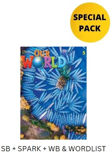 OUR WORLD 5 SPECIAL PACK FOR GREECE (SB + SPARK + WB & WORDLIST) BRIT. ED 2ND ED