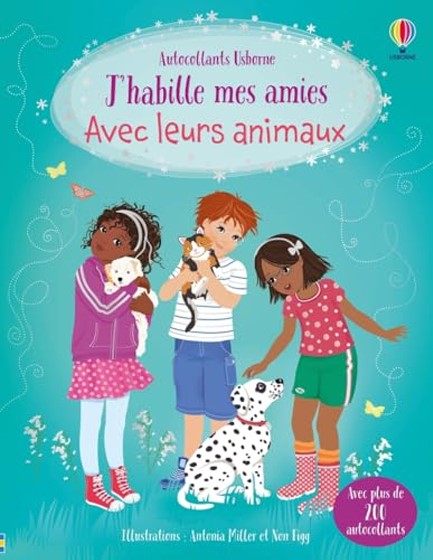 J'HABILLE MES AMIES AVEC LEURS ANIMAUX - AUTOCOLLANTS