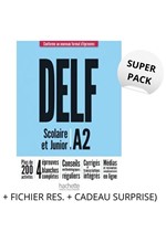 SUPER PACK DELF SCOLAIRE & JUNIOR A2 NOUVEAU METHODE (+ FICHIER RES. + CADEAU SURPRISE)