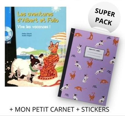 SUPER PACK ALBERT ET FOLIO VIVE LES VACANCES! (+ MON PETIT CARNET + STICKERS)