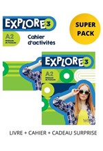 EXPLORE 3 SUPER PACK (LIVRE + CAHIER + CADEAU SURPRISE)