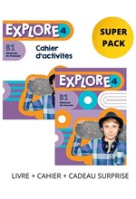 EXPLORE 4 SUPER PACK (LIVRE + CAHIER + CADEAU SURPRISE)