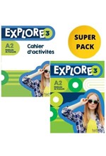 EXPLORE 3 SUPER PACK (LIVRE + CAHIER + LEXIQUE + CADEAU SURPRISE)