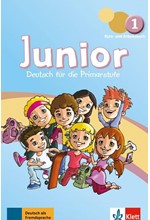 JUNIOR 1 KURSBUCH & ARBEITSBUCH (+Audios online + KLETT BOOK-APP)